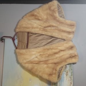 Fox fur shawl, vintage fox fur jacket, wrap, shawl